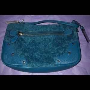 Coach Blue Fuzzy Rhyder Crossbody Bag 🧞‍♂️